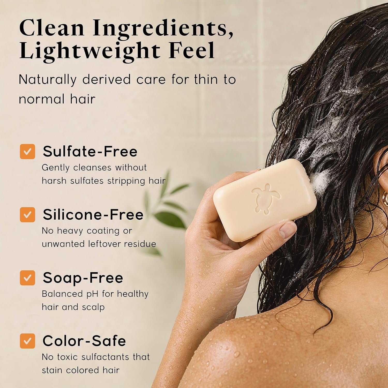 Rice Silk Rice Shampoo Bar for Hair Growth, Thinning Hair, Caffeine & Vitamin B5, 3.53 Oz - Image 4