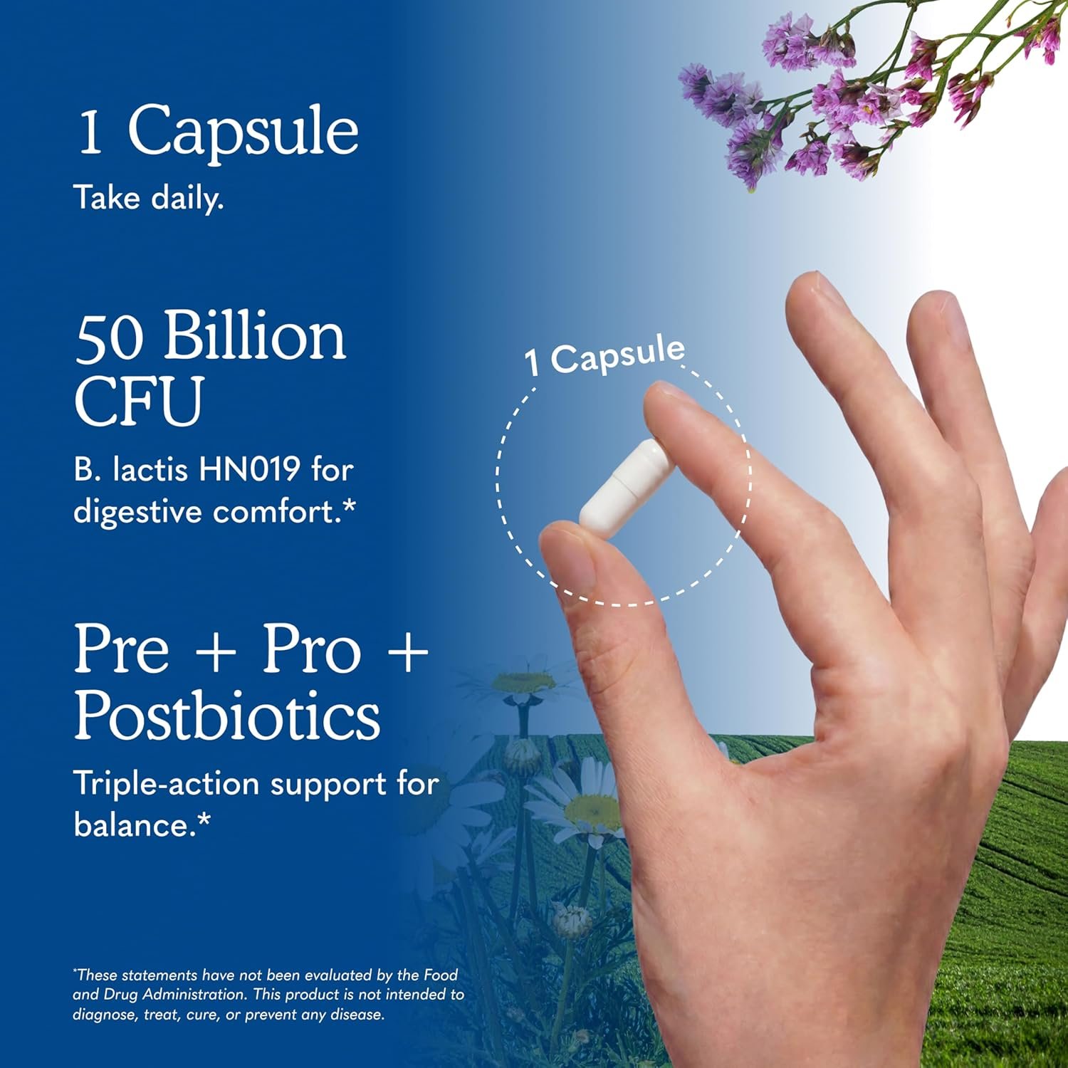 Garden of Life Dr. Formulated Pre, Post & Probiotics Gas & Bloating Once Daily 3-in-1 Complete Prebiotics, Postbiotics & Probiotics – 50 Billion CFU, Non-GMO, Gluten-Free, 30 Day Supply - Image 5