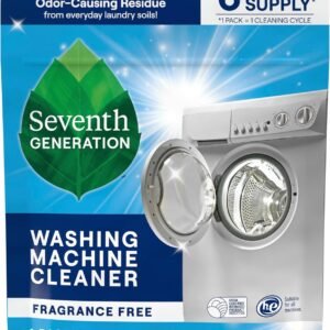 Seventh Generation Washing Machine Cleaner 6 Count Free & Clear Targets Odor-Causing Residue Powered by Oxy Power 4.2 oz
