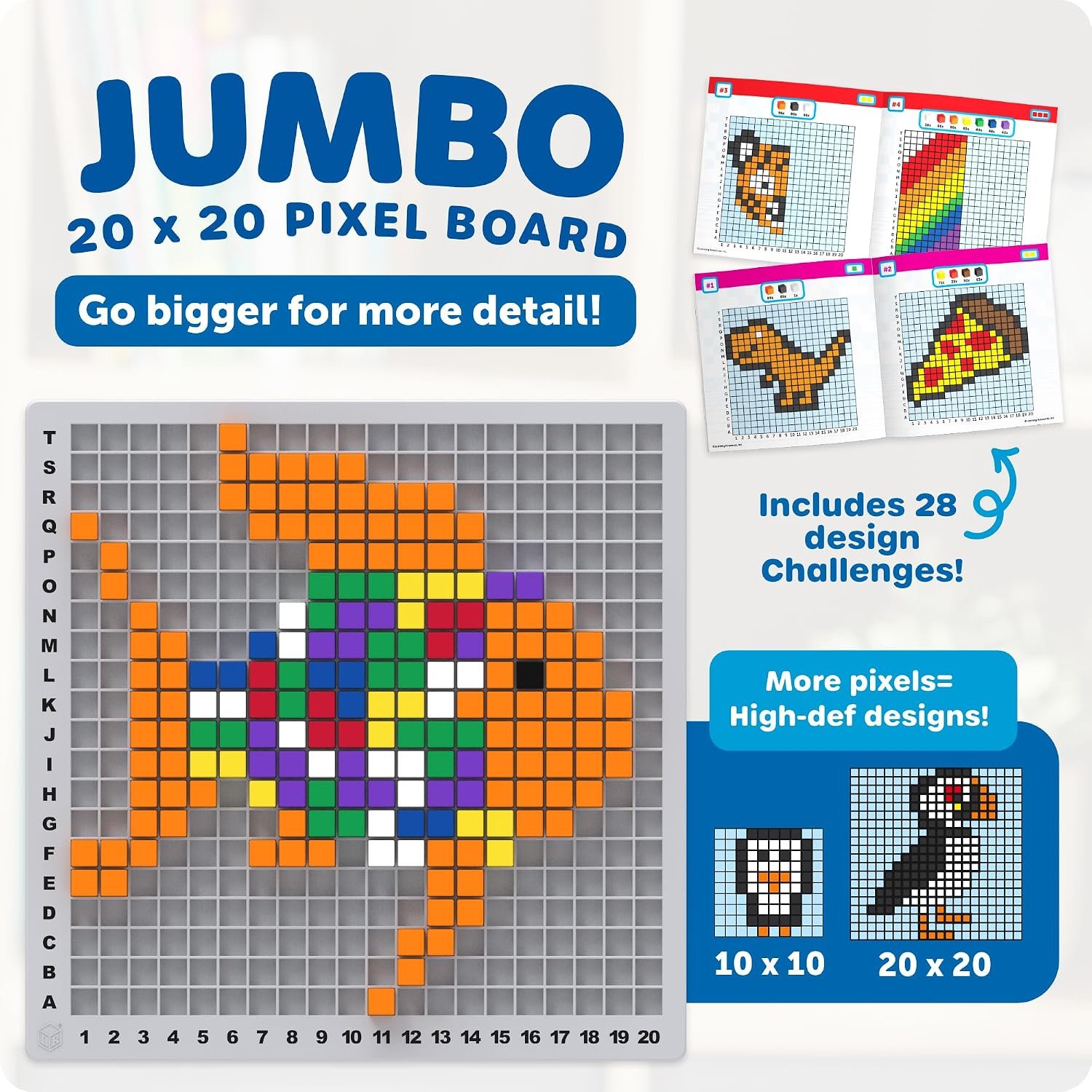 Learning Resources STEM Explorers Pixel Art Pro - Critical Thinking, Math Manipulatives, Problem Solving Skills, Pattern Blocks, Brain Games, Montessori, Fine Motor Skills, Gifts for Boys and Girls - Image 2