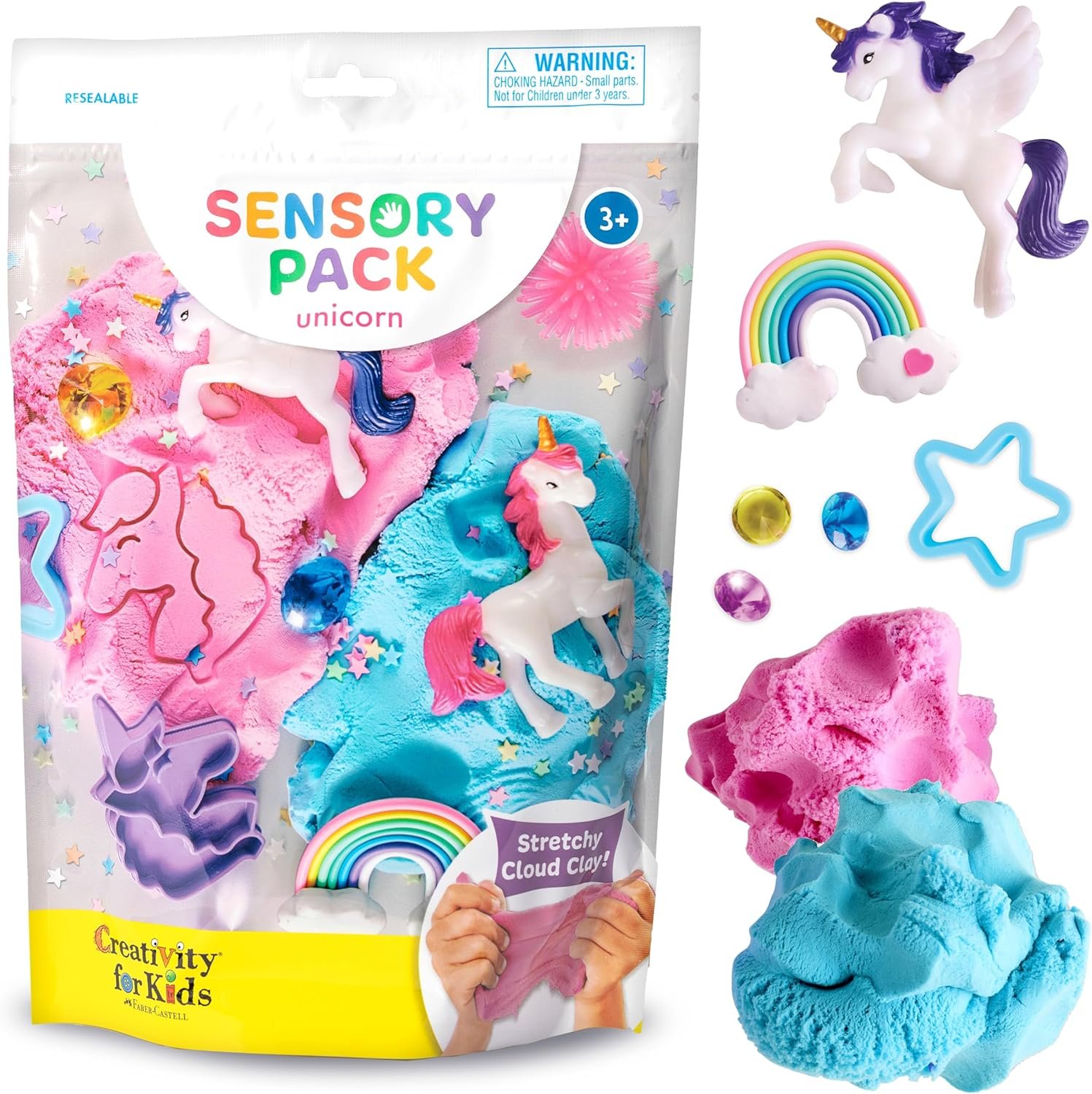 Creativity for Kids Sensory Pack: Unicorn | Screen Free Summer Activities | Sensory Toys for Toddlers | Unicorn Gifts for Girls, Toddler Activities Easy on the Go (Ages 3+)