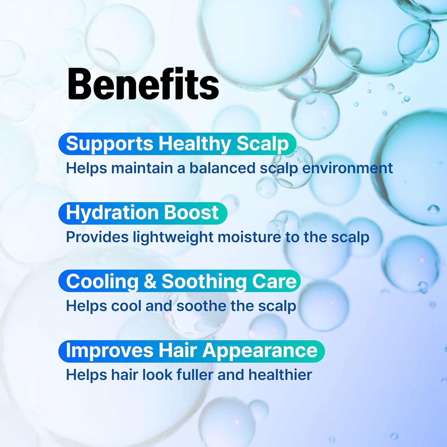 9-Peptide Hair Growth Scalp Care Serum 1.35 Oz(2X Size) - Rosemary 2% Caffeine 1% PDRN & Spicule 300 Roll-On Type | Thicker Fuller-looking Hair w/Niacinamide Zinc PCA | Thinning hair Korean Haircare - Image 6