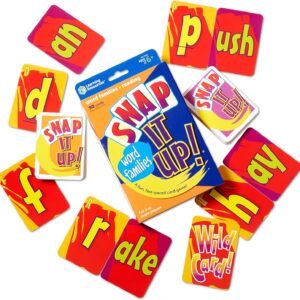 Learning Resources Snap It Up Phonics – Reading Card Game, Sight Words Flash Cards, Phonics Family Board, ABC Classroom Must Haves, Toddler Activities, Homeschool Supplies, Montessori