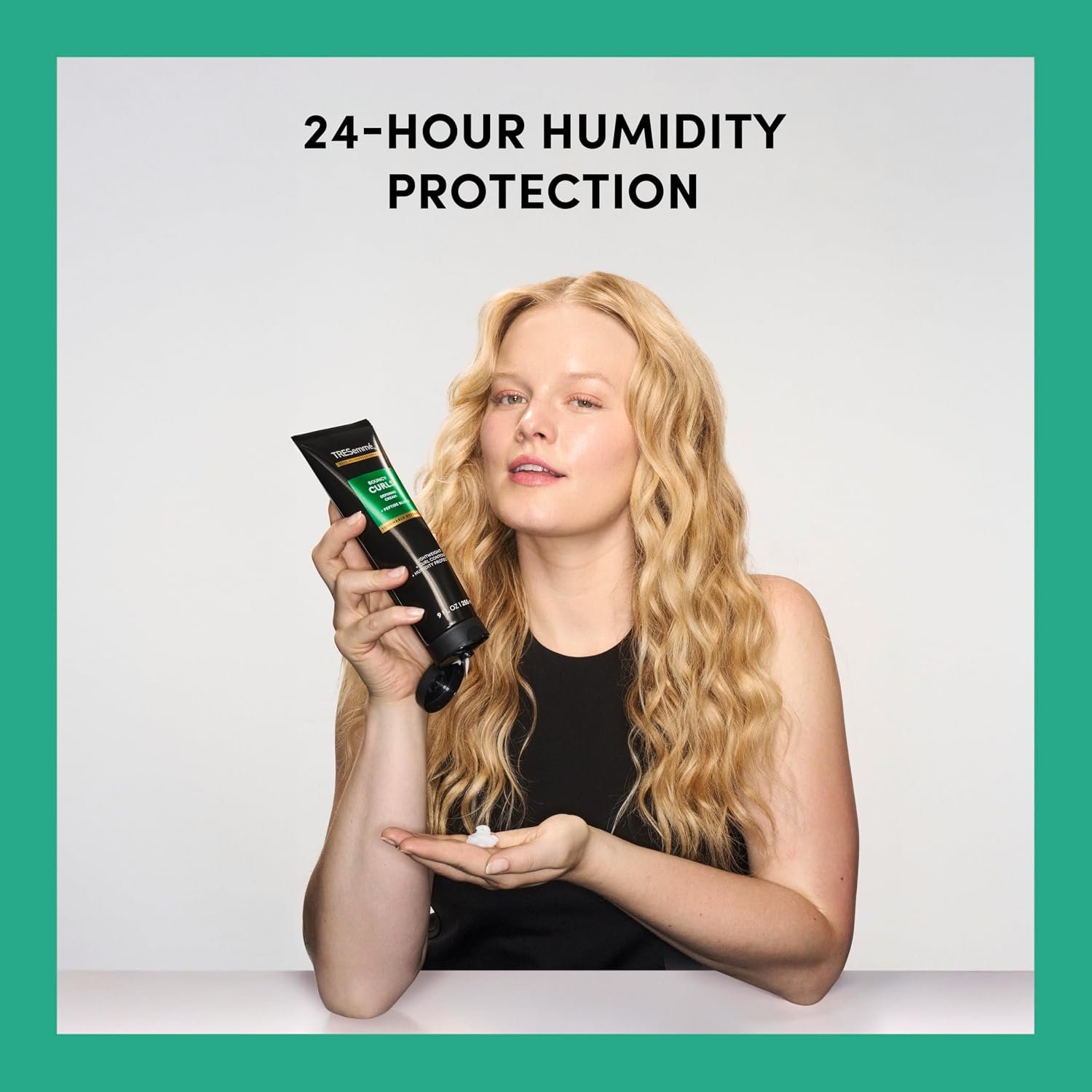 TRESemmé Defining Cream 1 ct Bouncy Curls for Lightweight + Curl Control + Humidity Protection, with Peptide Blend, 9 fl oz - Image 4