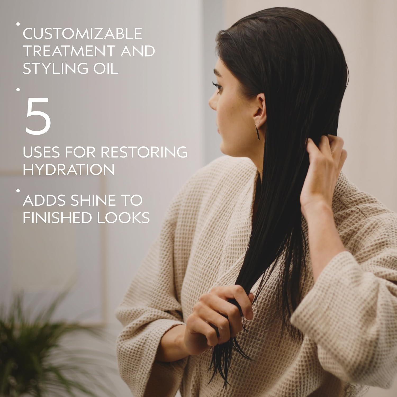Aveda Nutriplenish Multi-Use Hair Oil | Pre-Shampoo Treatment, Styling, Overnight Oil, Leave-In Treatment | Hydrating Hair Oil | 100% Naturally Derived*, 1 Fl Oz - Image 3