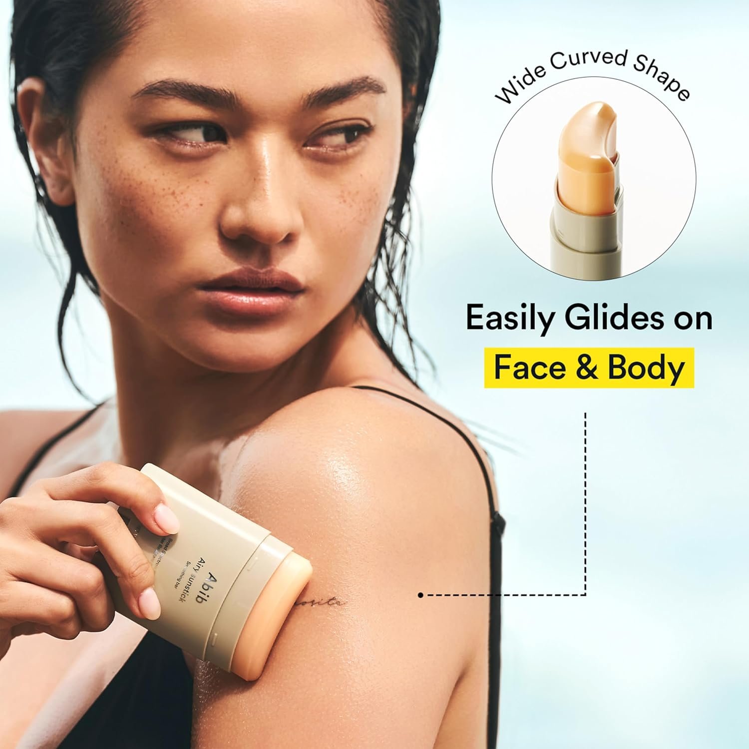 Abib Airy Sunstick Protection Bar SPF50+ Broad Spectrum, Semi-Matte Sunscreen Stick for Oily & Combination Skin, No White Cast, Water-Resistant, Korean Sunscreen, 0.81 oz / 23 g - Image 5