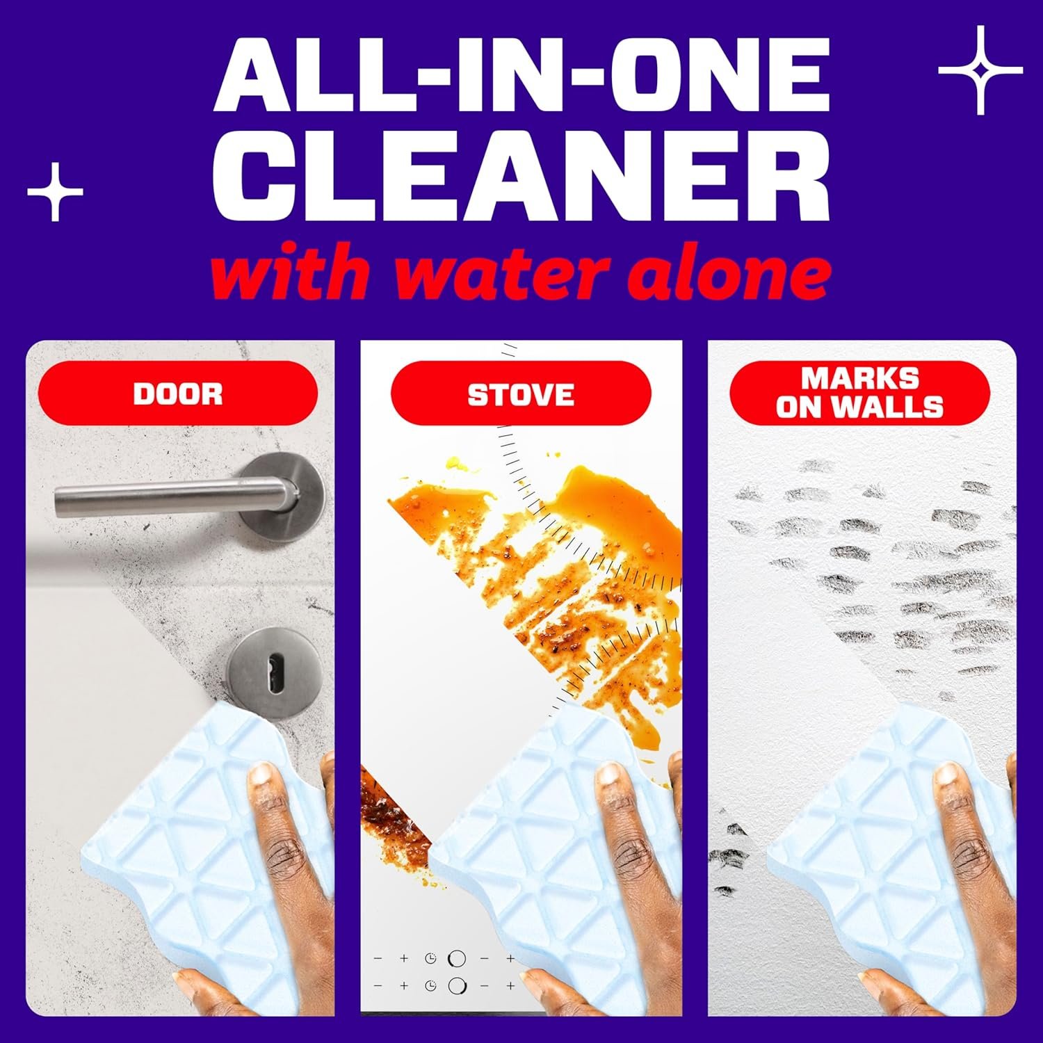 Mr. Clean Magic Eraser Sponge, All Purpose Cleaner, Cleaning Scrubber, Wall, Sneaker, Kitchen, Bathroom, Shower Cleaning Supplies, Melamine Sponge, Cleaning Pads, Whole Home Extra Durable, 12ct - Image 6