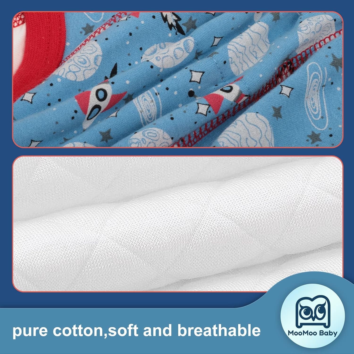 MooMoo Baby 8 Packs Potty Training Pants Cotton Absorbent Training Underwear for Toddler Boy and Girls 2T-9T - Image 3