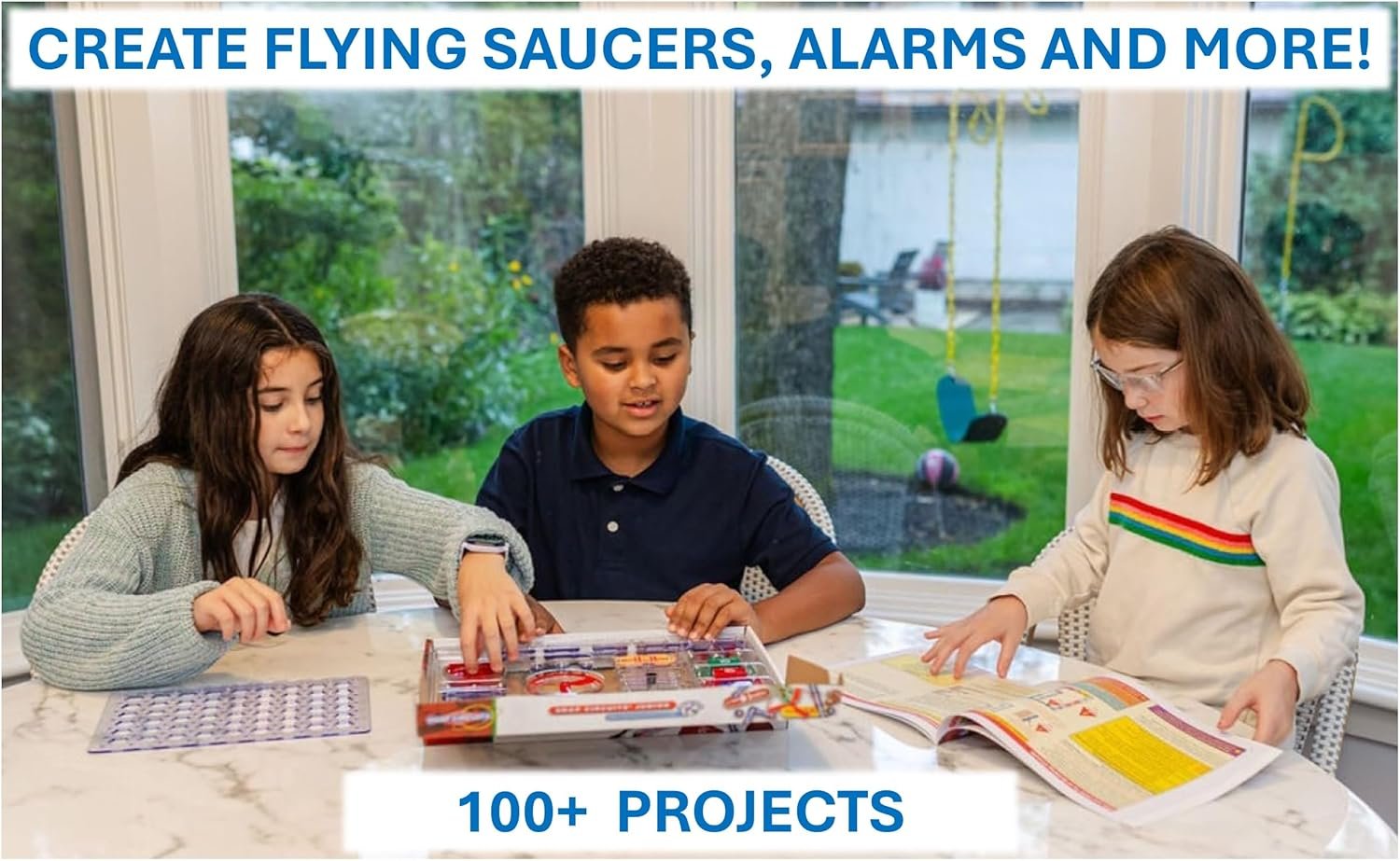 Snap Circuits Jr. SC-100 Electronics Exploration Kit, Over 100 Projects, Full Color Project Manual, 28 Parts, STEM Educational Toy for Kids 8 + - Image 6