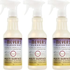 MRS. MEYER’S CLEAN DAY Multi-Surface Everyday Cleaner, Compassion Flower Scent, 16 Fl Oz Bottle – 3 Pack