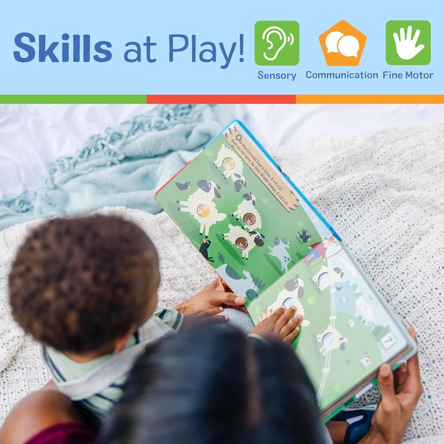 Melissa & Doug Poke-a-Dot! Old MacDonald’s Farm, Interactive Children's Board Book with Buttons to Pop, Educational Sensory Toy for Toddlers & Preschoolers Ages 3+ - FSC Certified - Image 5