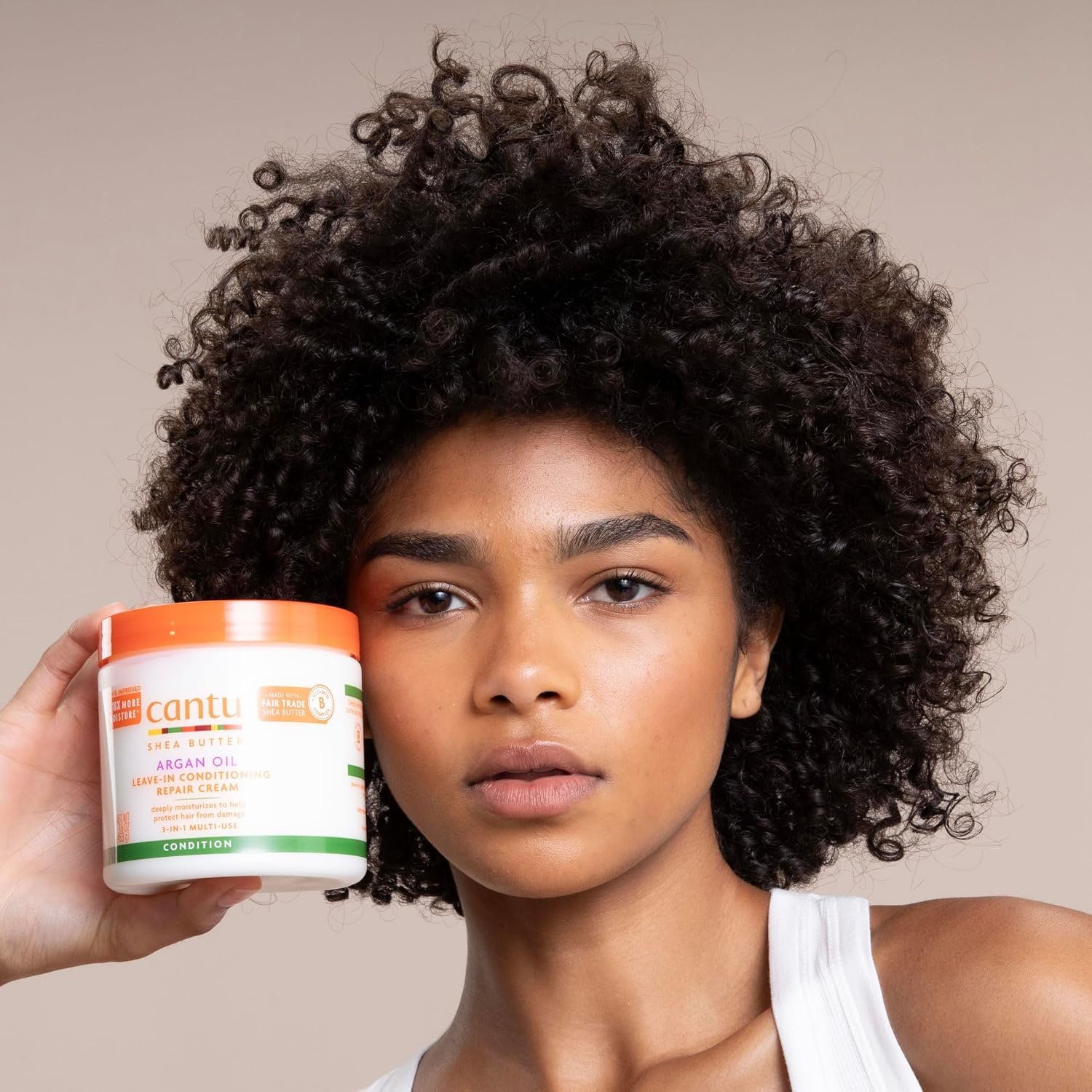 Cantu Argan Oil Leave in Conditioning Repair Cream, 16 Ounce - Image 5