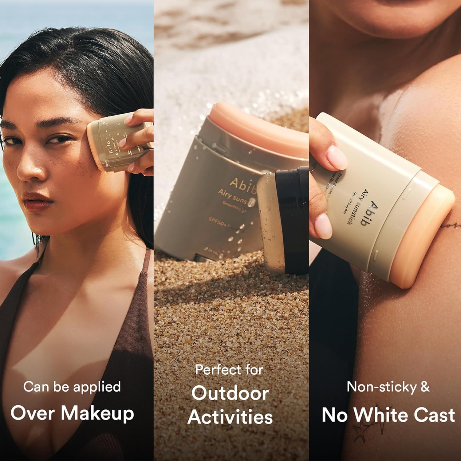 Abib Airy Sunstick Protection Bar SPF50+ Broad Spectrum, Semi-Matte Sunscreen Stick for Oily & Combination Skin, No White Cast, Water-Resistant, Korean Sunscreen, 0.81 oz / 23 g - Image 9