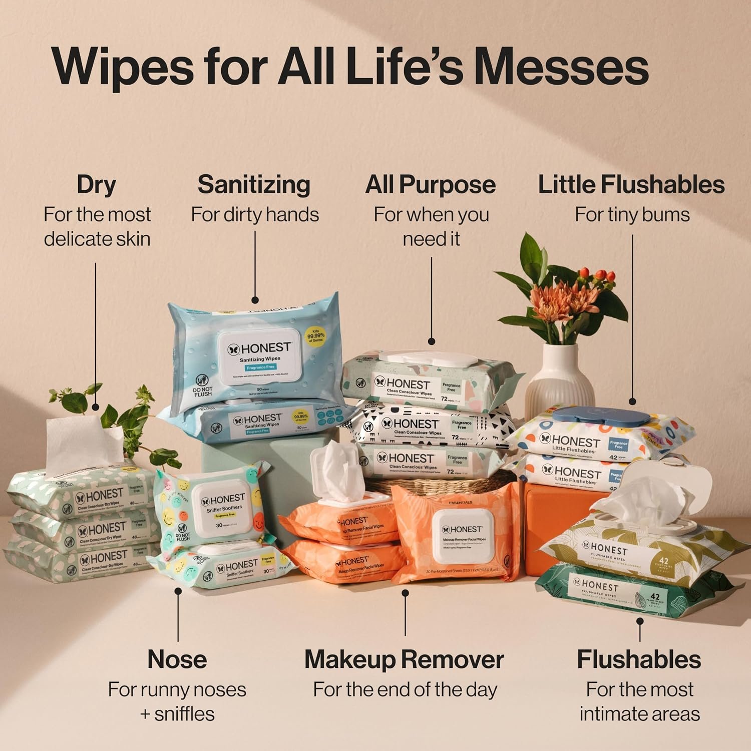The Honest Company Baby Wipes for Sensitive Skin, Hypoallergenic, Fragrance-Free, Multi-Use, Pattern Play Design, 720 Count (10 Packs of 72) - Image 8