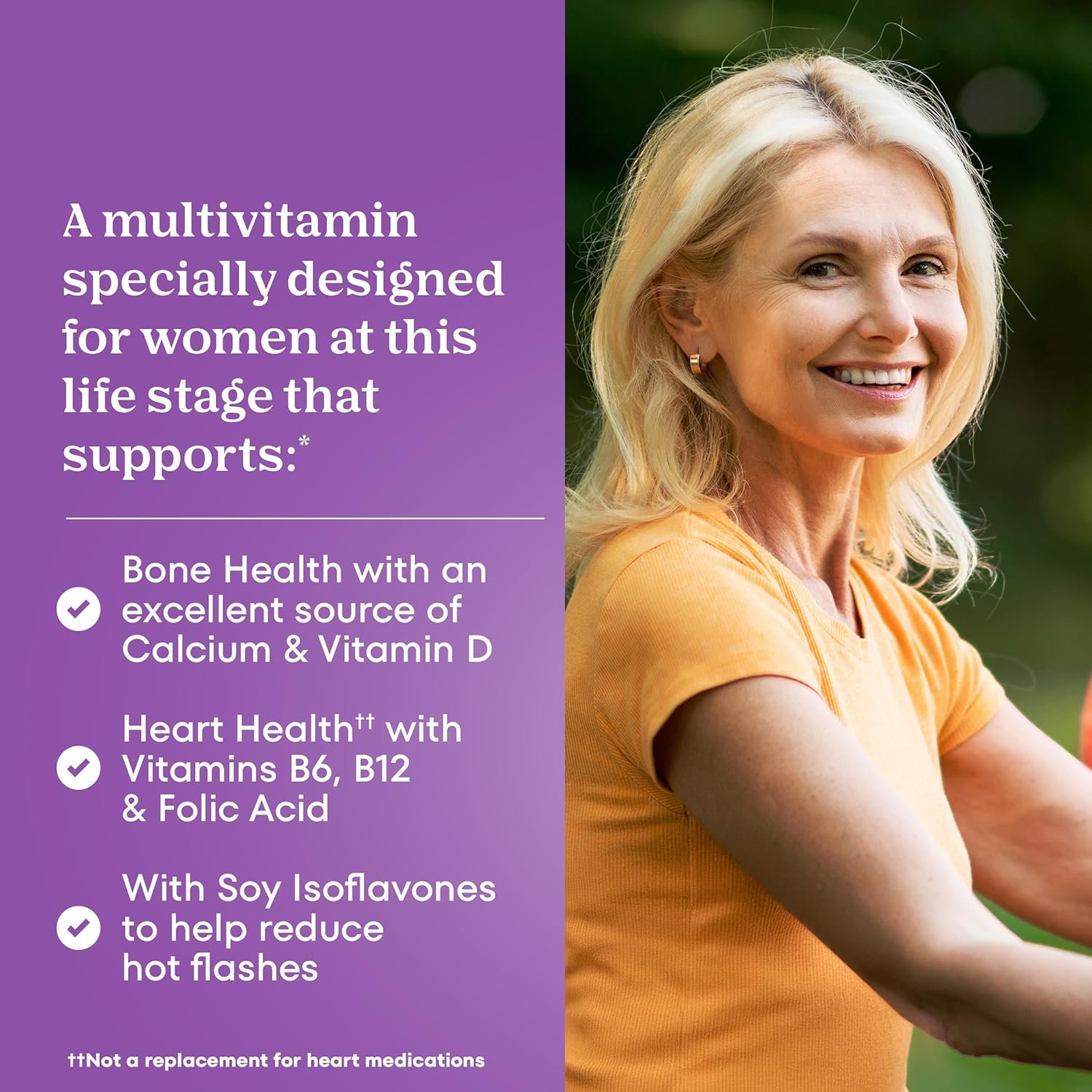 One A Day Women's Menopause Multivitamin with Vitamin A, Vitamin C, Vitamin D, Vitamin E and Zinc for Immune Health Support, Bone Health, 50 Count (New Packaging) - Image 4