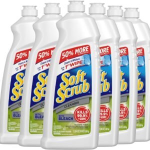 Soft Scrub Antibacterial Cleaner with Bleach Surface Cleanser, 36 Ounce (Pack of 6)