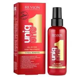 Revlon Professional UniqOne 10-in-1 Hair Treatment, Frizz Control, Heat Protection, Repair for Dry Damaged Hair, All Hair Types, Vegan
