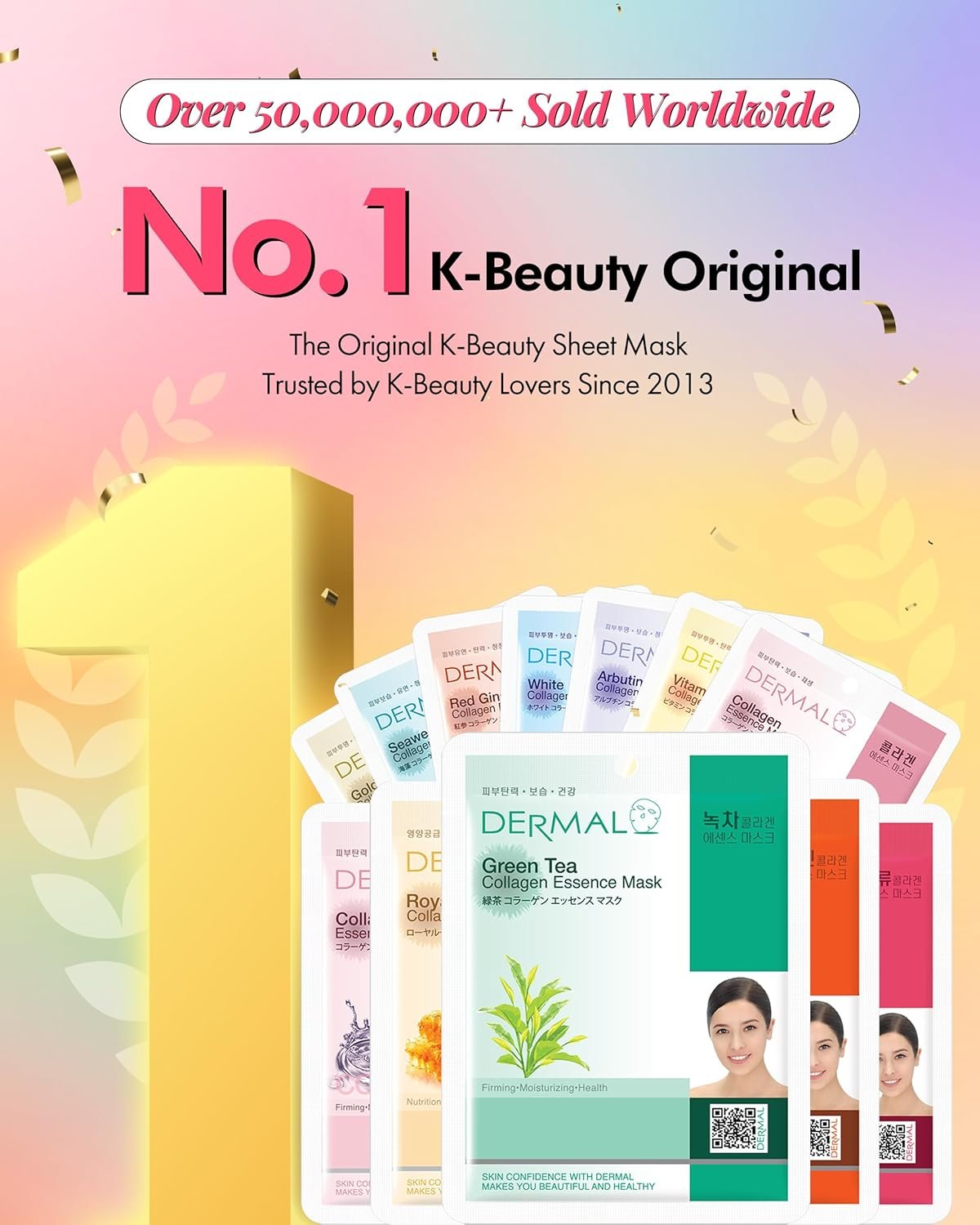 DERMAL 24 Combo Pack Made in Korea Facial Mask – 20+ Years of K-Beauty Experience, Premium Quality Korean Sheet Masks for Daily Skincare Routine - Image 2