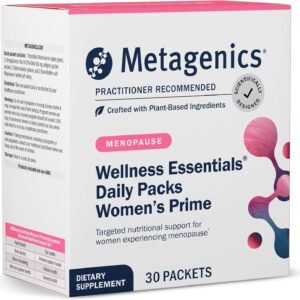 Metagenics Wellness Essentials Women’s Prime – Daily Multivitamin & Omega-3 Packets for Menopause Support, Bone, Heart, Brain & Immune Health* – Gluten-Free – GMP Certified Facility – 30 Pack
