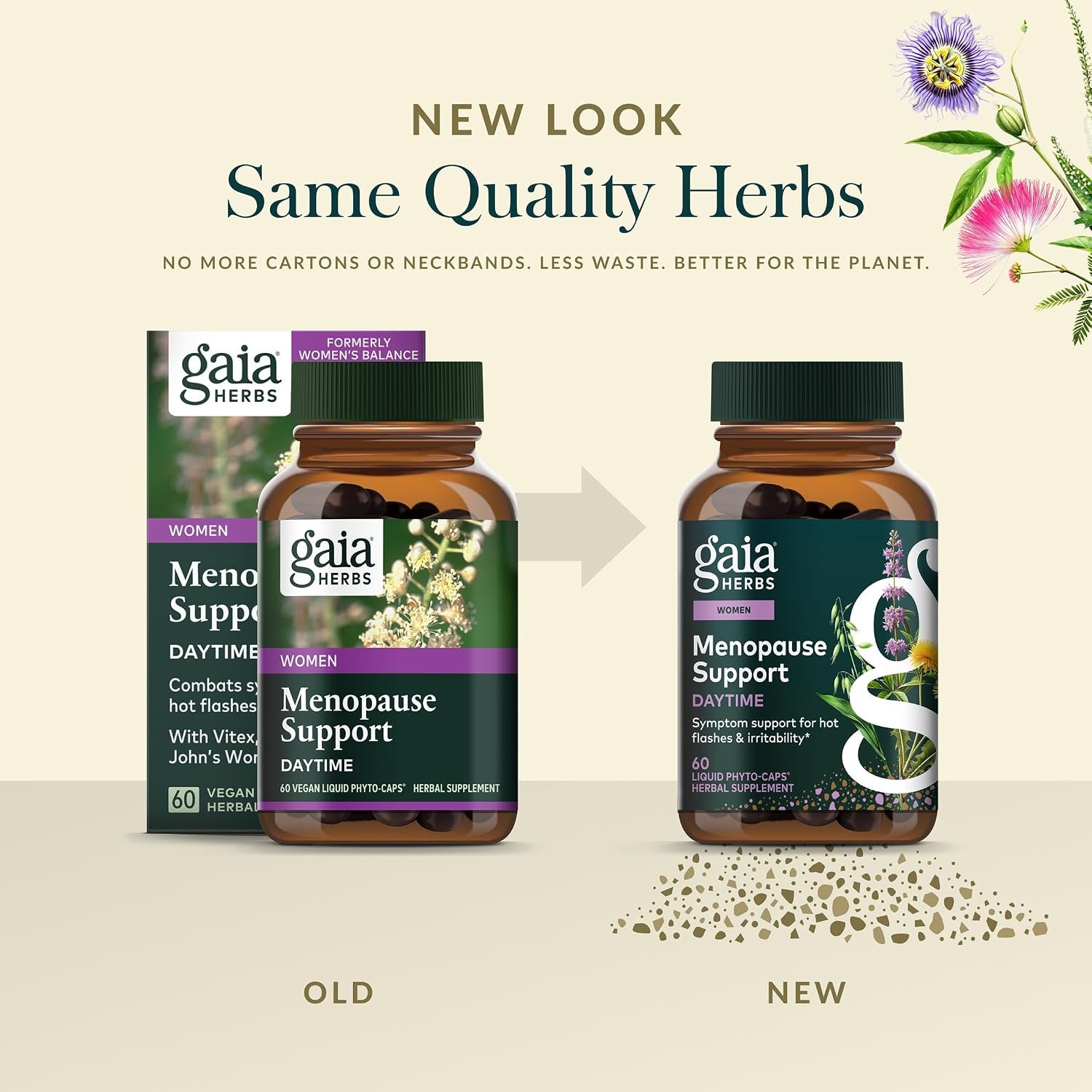 Gaia Herbs Menopause Support Daytime - Helps Support Hormone Balance & Well-Being for Women* - with Vitex, Black Cohosh, St. John's Wort & Oats - 60 Vegan Liquid Phyto-Caps (60 Servings) - Image 6