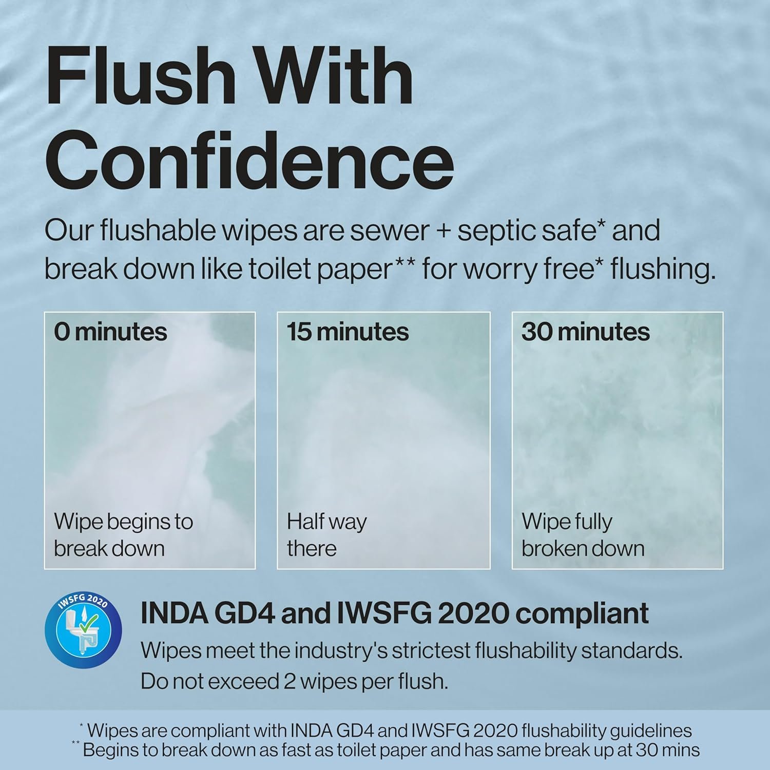 The Honest Company Flushable Wipes for Sensitive Skin, Hypoallergenic, Fragrance-Free, Gilded Wings Design, 126 Count - Image 4