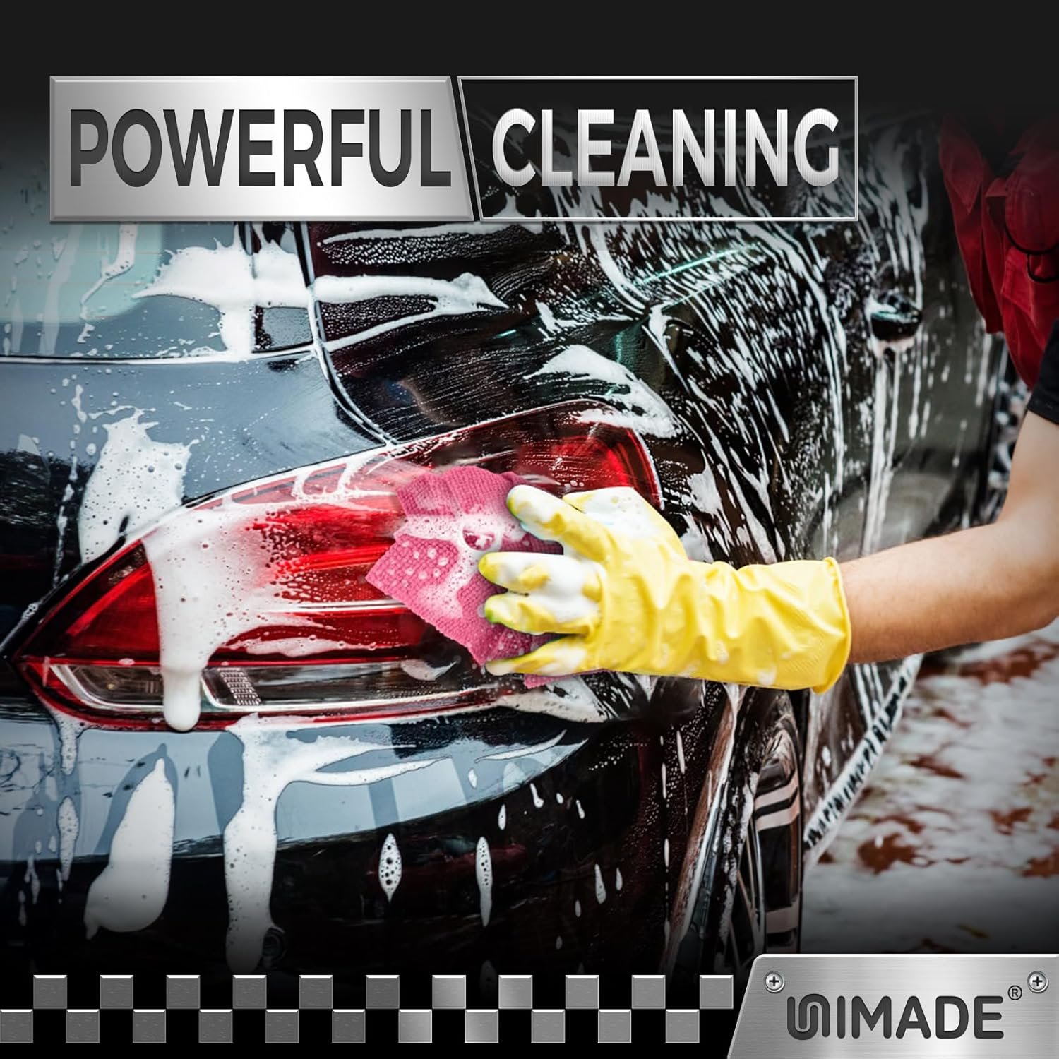 UNIMADE Microfiber Cleaning Cloth, 24 Pack Reusable Microfiber Towels for Cars Lint Free Cleaning Shop Towel Rags for Home Kitchen Automotive Bar Mechanic Restaurant Garage, 11"x 12", Multicolor - Image 4