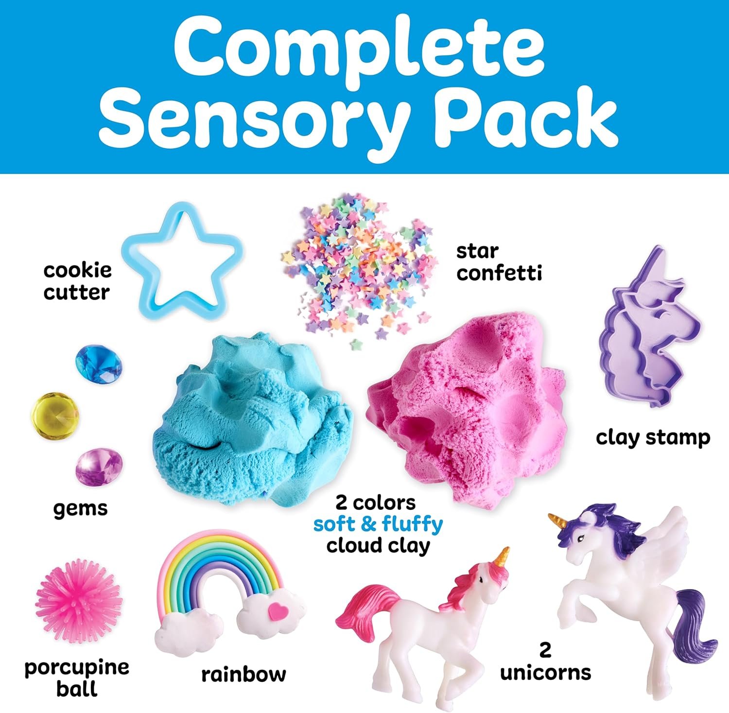 Creativity for Kids Sensory Pack: Unicorn | Screen Free Summer Activities | Sensory Toys for Toddlers | Unicorn Gifts for Girls, Toddler Activities Easy on the Go (Ages 3+) - Image 3