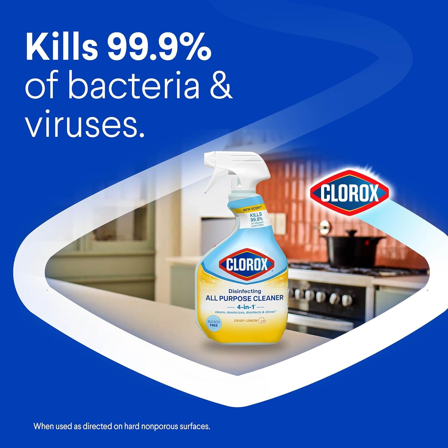 Clorox Disinfecting All-Purpose Cleaner 32 Oz and Bathroom Cleaner, Household Essentials, 30 Oz, Pack of 3 - Image 5