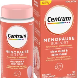 Centrum Clear Mind and Calm Mood Menopause Support Tablets, with Clinically Studied enXtra, 30 Count