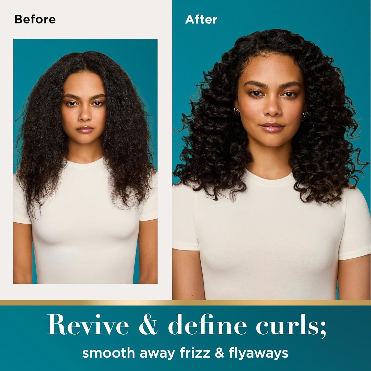 OGX Argan Oil of Morocco Curl-Defining Styling Cream, Anti-Frizz Curl Cream for Curly Hair & All Textures, Cold-Pressed Argan Oil, Paraben-Free, Sulfate-Free Surfactants, Curly Hair Products, 6 oz - Image 4