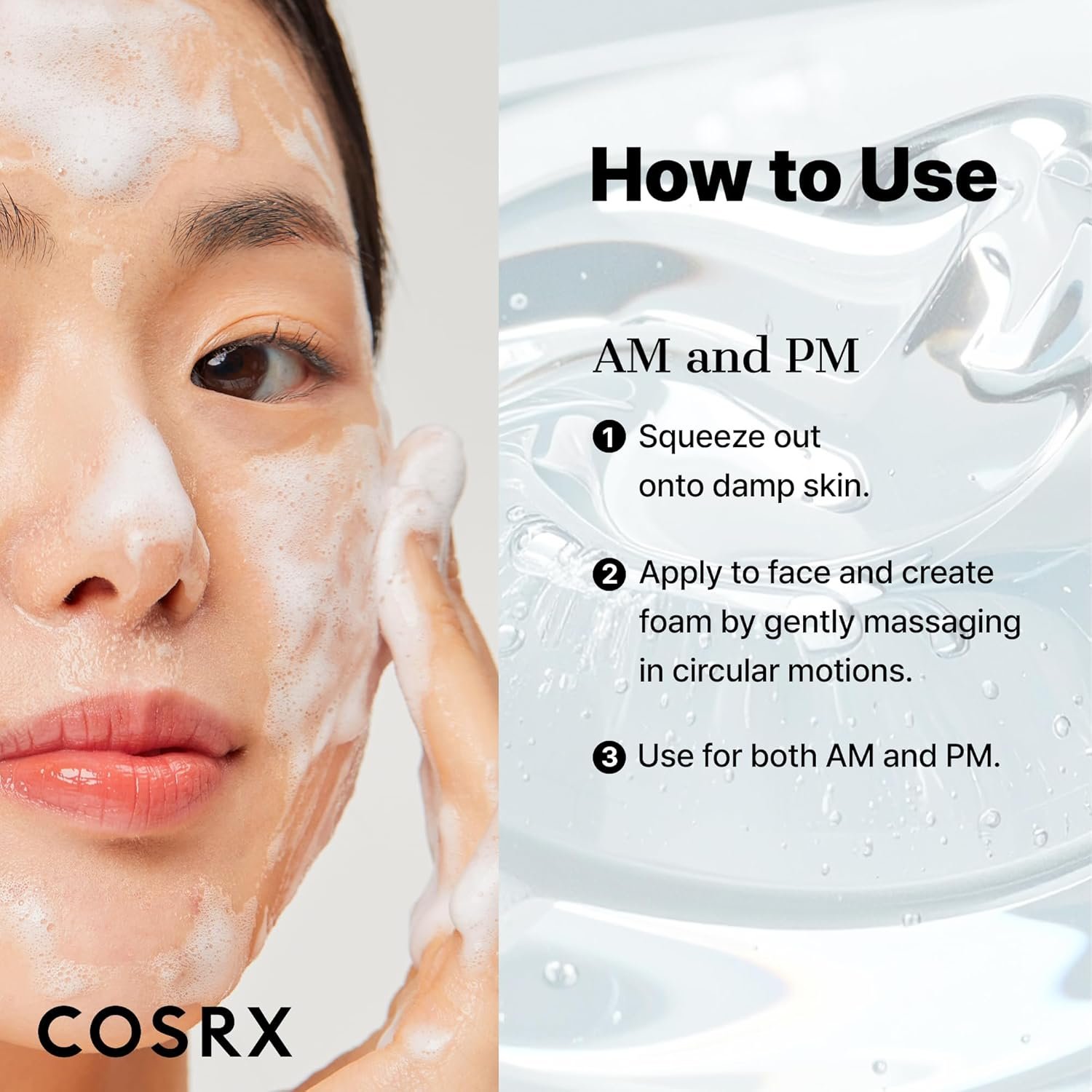 COSRX Low pH Good Morning Gel Face Cleanser, 5.07 fl oz, BHA Face Wash, Daily Mild Face Cleanser for Sensitive Skin, PH Balancing, Korean Skin Care, Korean Face Wash - Image 8
