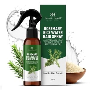 Botanic Hearth Rosemary & Rice Water Leave In Conditioner Spray for Hair Growth, 6.8 Fl Oz, Root Enhncer, Korean Scalp Treatment for Thinning Hair, Anti-Itch & Hair Strengthening Spray for Women & Men
