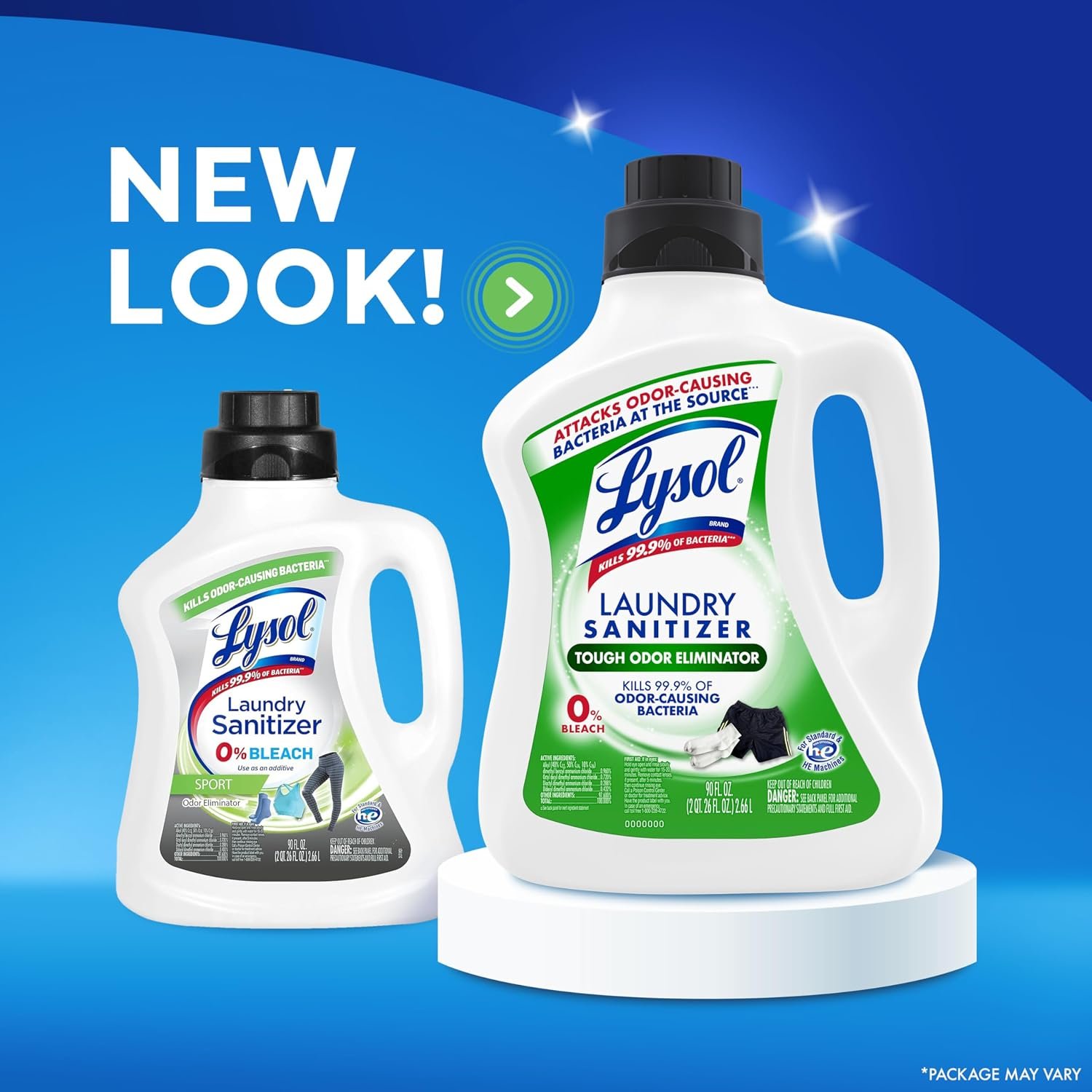 Lysol Tough Odor Eliminator Laundry Sanitizer Additive, Sanitizing Liquid for Gym Clothes and Activewear, 0% Bleach, Eliminates Odor Causing Bacteria, 90oz - Image 8