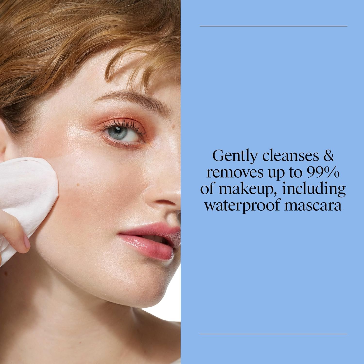 Neutrogena Makeup Remover Micellar Wipes for Face Daily Gently Removes Oil Dirt and Waterproof Makeup in a Simple Fully Plant-Based Cloth, 2 pack of 25 ct - Image 2