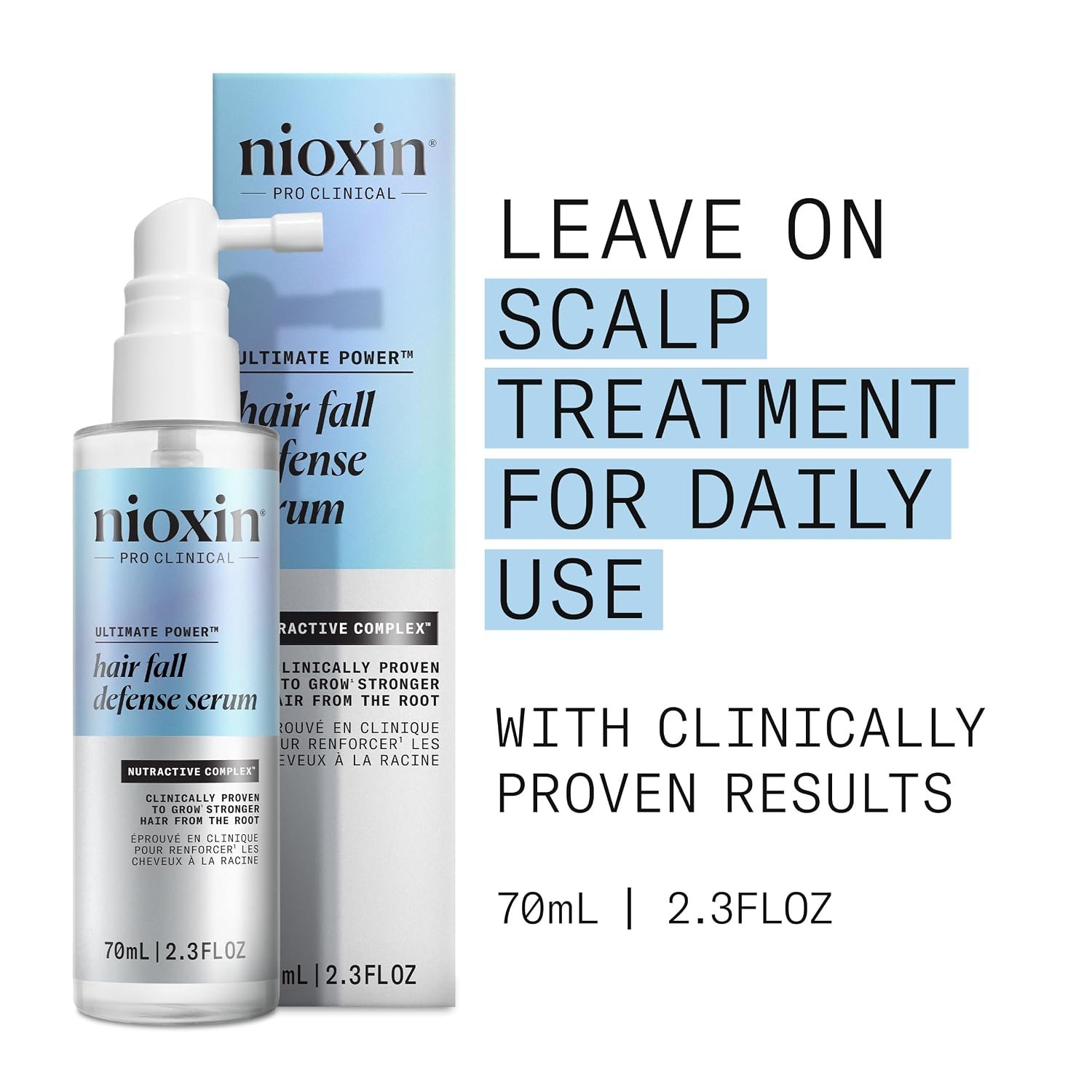 Nioxin Hair Fall Defense Kit Duo Sets | Daily Leave-In Hair Treatment | The Power of Two: Shampoo for Hair Fall & Intensive Daily Leave-In Hair Treatment for Thinning Hair - Image 2