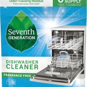 Seventh Generation Dishwasher Cleaning Packs 6 Count Free & Clear Removes odor-causing residue Powered by oxy power