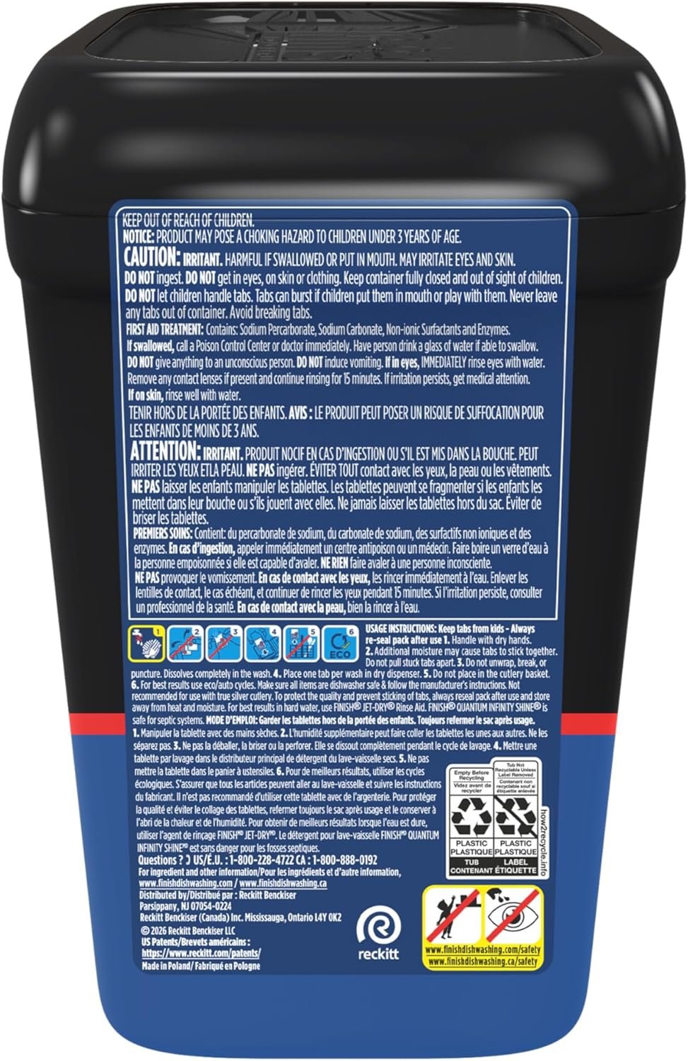 Finish Quantum Infinity Shine Dishwasher Pods, No Pre-Rinse Dishwasher Detergent Soap Removes 24HR Dried-On Stain and Grease, Leaving a Virtually Spotless Shine, 70 Count - Image 11