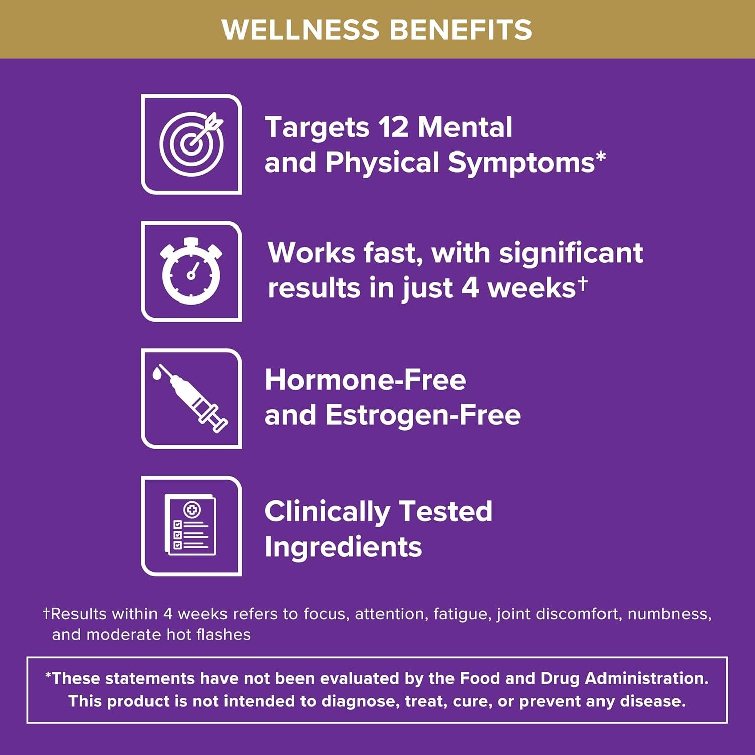 Qunol Menopause Relief Capsules, Peri to Post, Results in 4 Weeks, Hormone Free Support for Fatigue, Brain Fog, Hot Flashes, Night Sweats, Mood Swings & Sleep Disturbances, Plus Vitamin B6, 60 Count - Image 2
