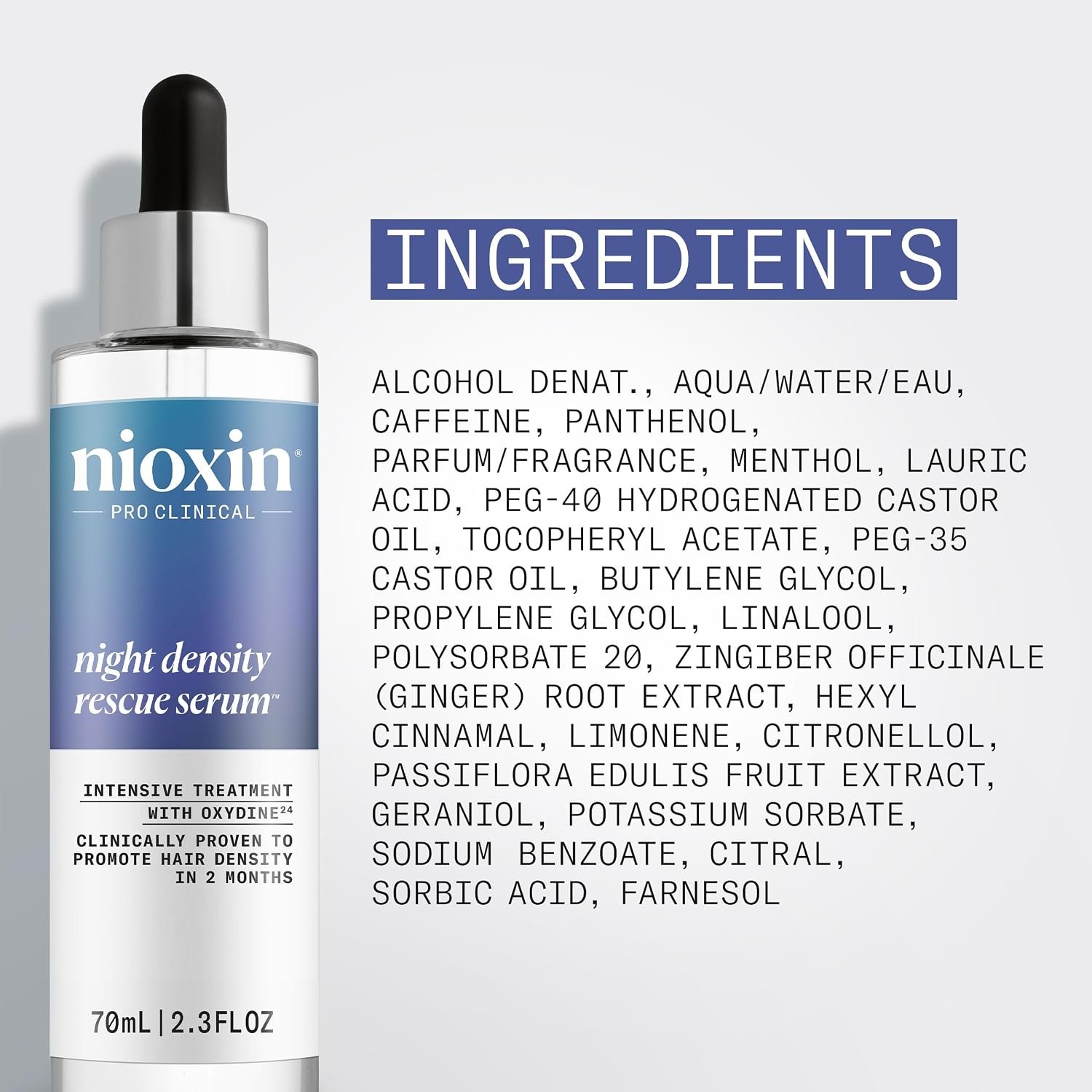 Nioxin Hair Thickening Serum | Night Density Rescue Serum | Density Defend Diamax Advanced | For Thicker, Fuller-Looking Hair | Against Breakage - Image 7