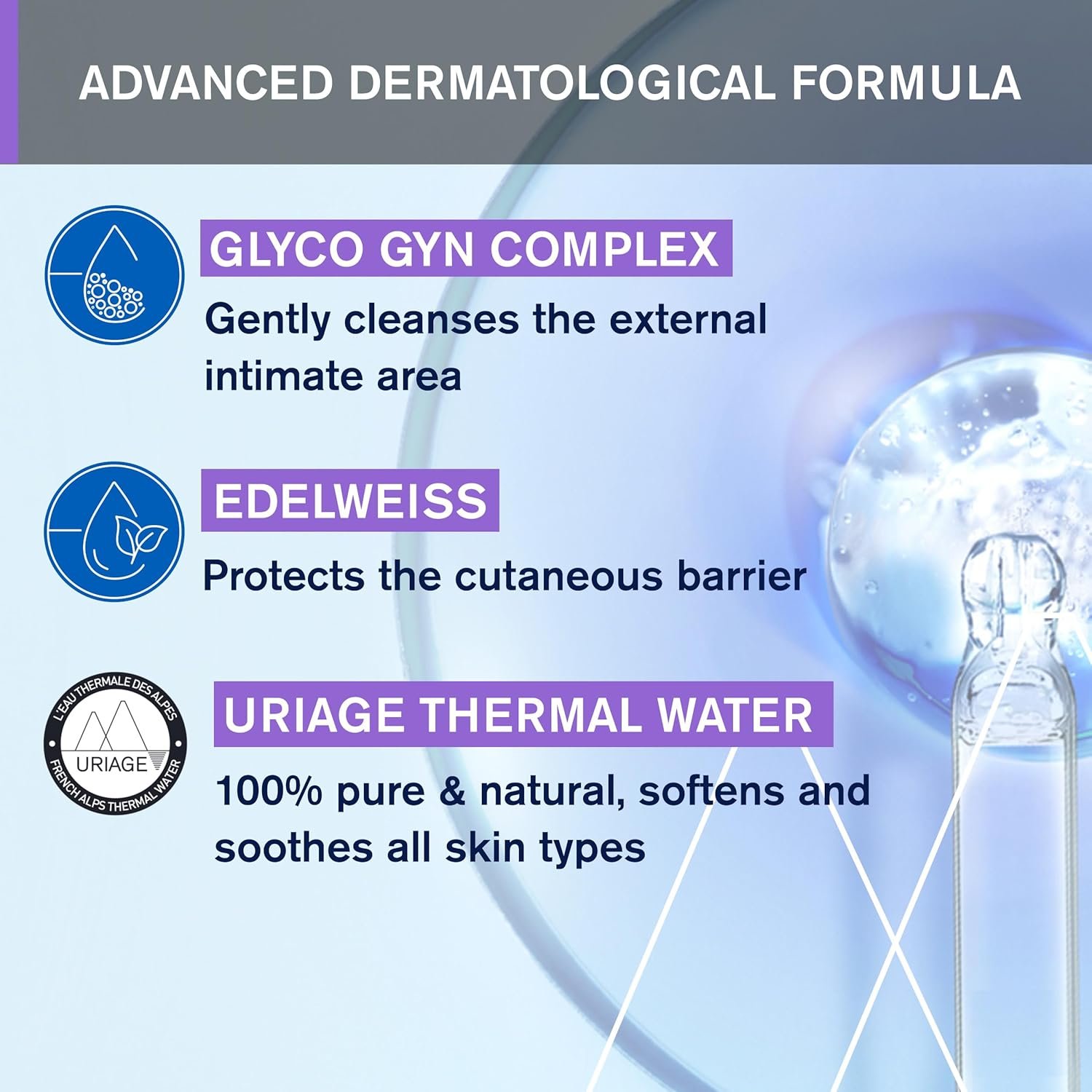 Uriage Gyn-Phy Intimate Wash Refreshing Gel Daily Hygiene For External Itimate Areas, Gently Cleanses & Respects Natural Balance, Foaming Gel, Floral Fragance, Tested Under Gynecological Control - Image 4
