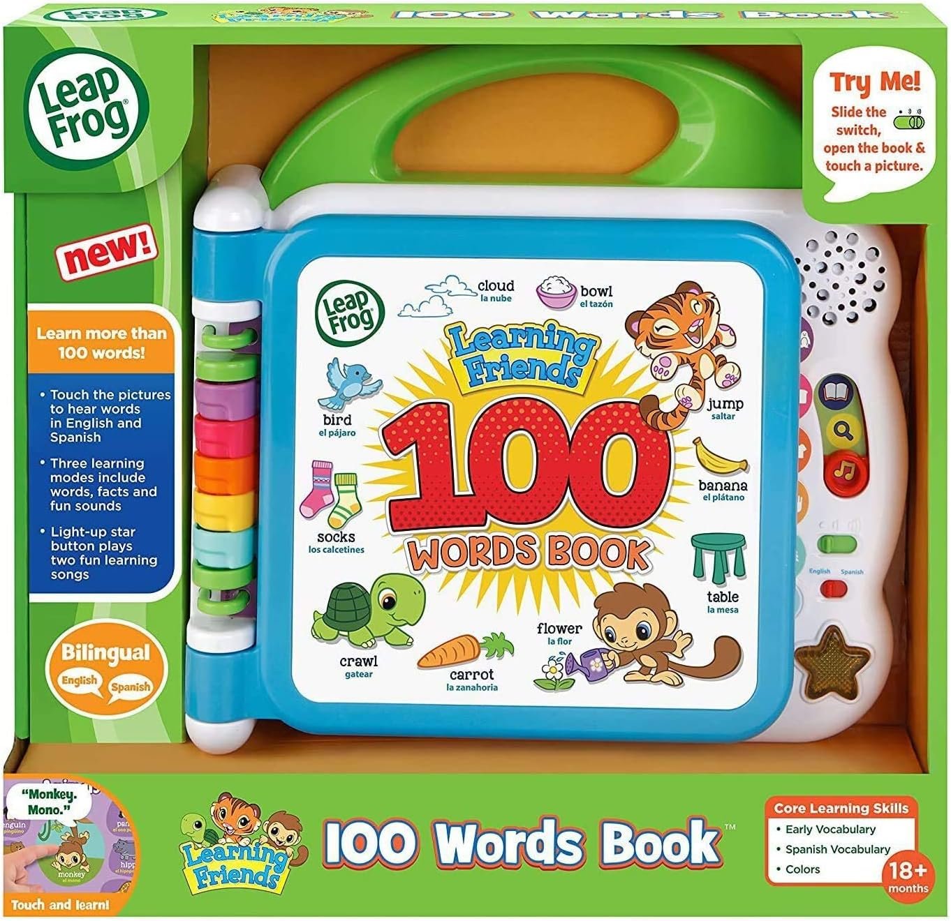 LeapFrog Learning Friends 100 Words Book, Green - Image 7
