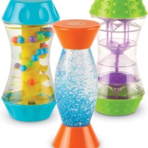 Learning Resources Sensory Trio Fidget Tubes – Sensory Toys for Toddlers, Calming Kids Fidget Toys, Classroom Calm Down Corner Supplies, Special Needs Travel Fidgets, Preschool Quiet Time Items