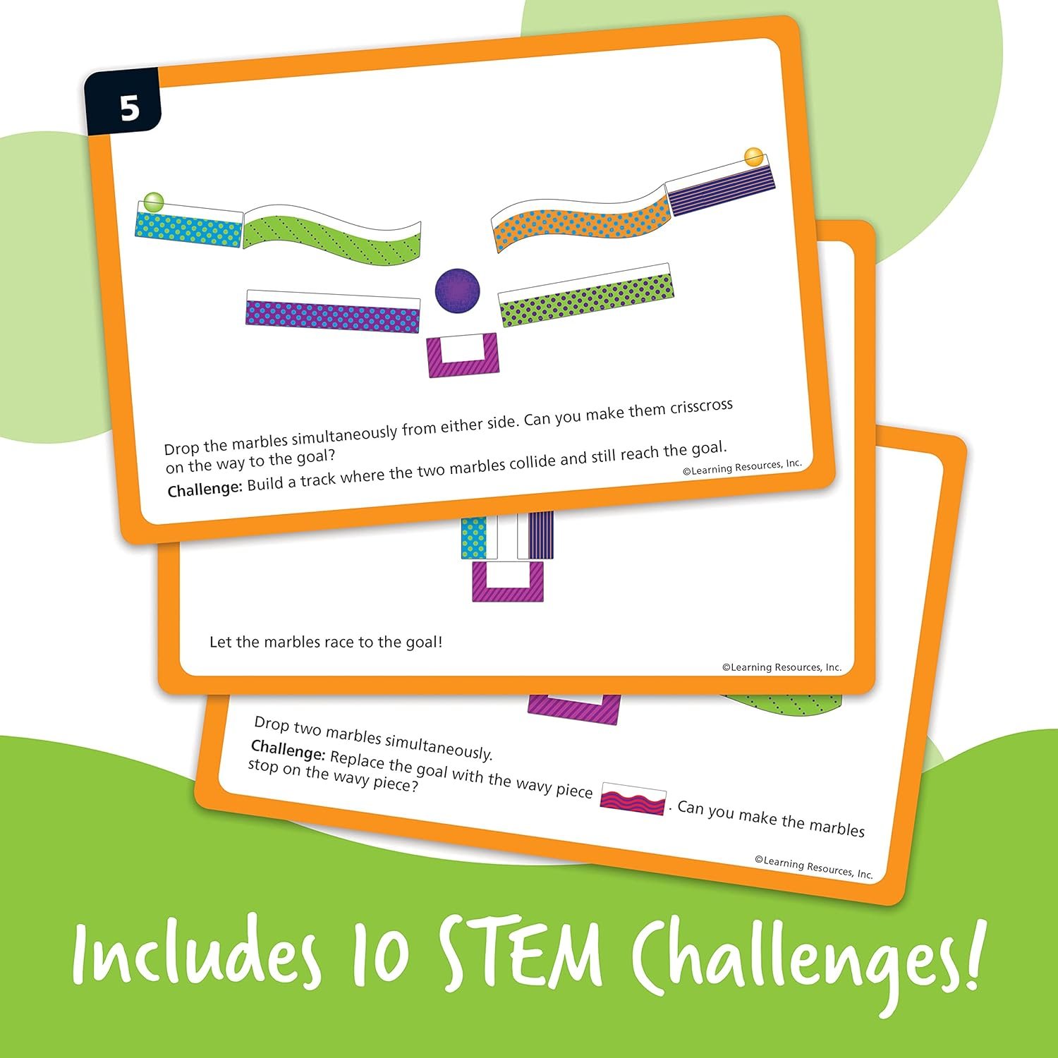 Learning Resources Tumble Trax Magnetic Marble Run - STEM Toys, Marble Runs for Kids 4-8, Marbles for Kids, Gravity Maze, Marbles Game, Ball Maze Toy, STEM Magnetic Track Toy - Image 6