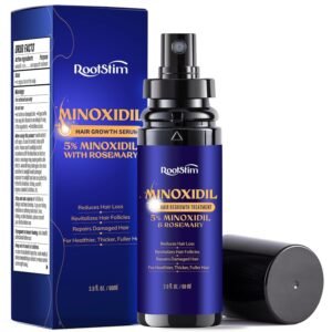 5% Minoxidil Hair Growth for Men and Women: Extra Strength Minoxidil Kit Hair Loss Treatment Serum with Rosemary for Faster Stronger Thicker Hair Growth 2 Fl Oz