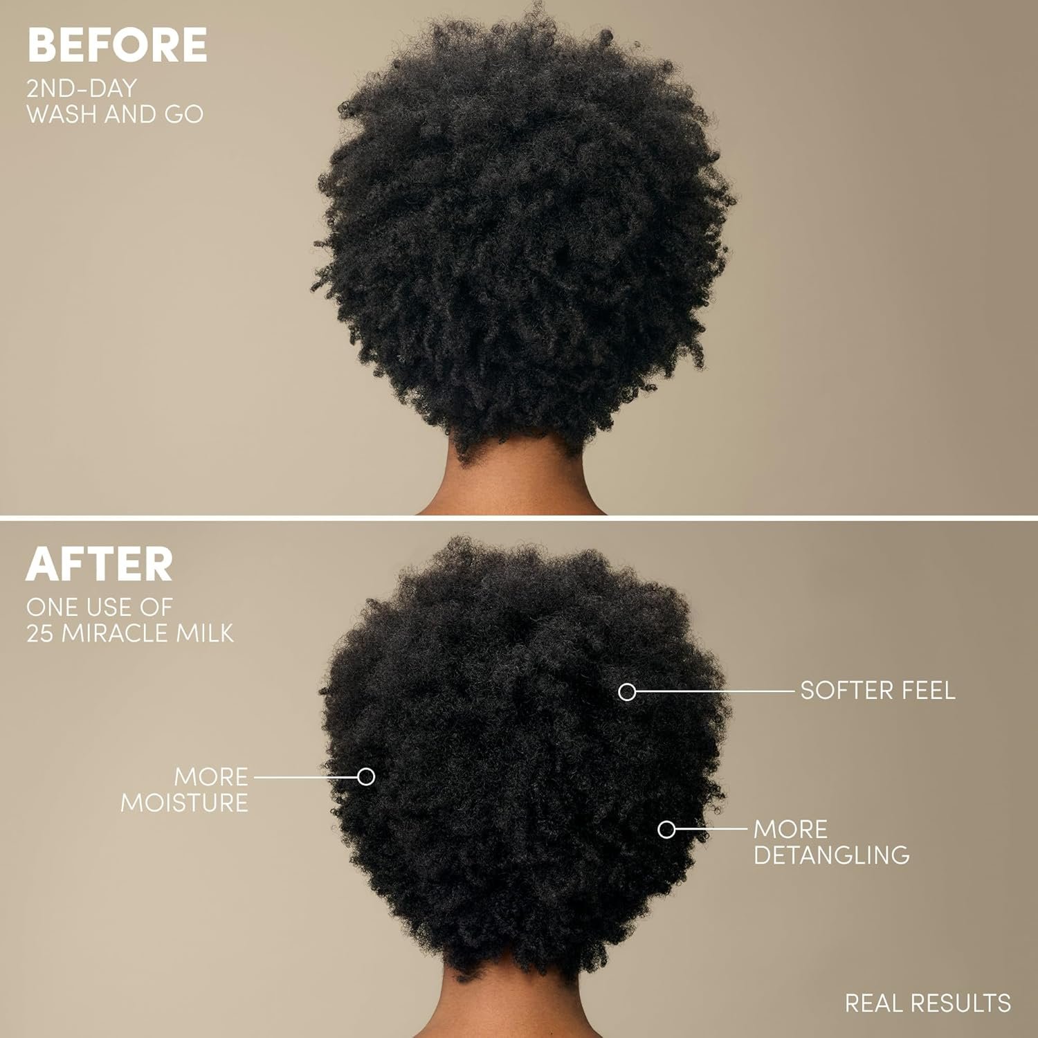 Mizani 25 Benefit Miracle Milk - Leave in Conditioner for Curly Hair, With Coconut Oil, Curl Detangler Spray, Anti Frizz Heat Protectant, No Drying Alcohols, Paraben-Free - Image 4