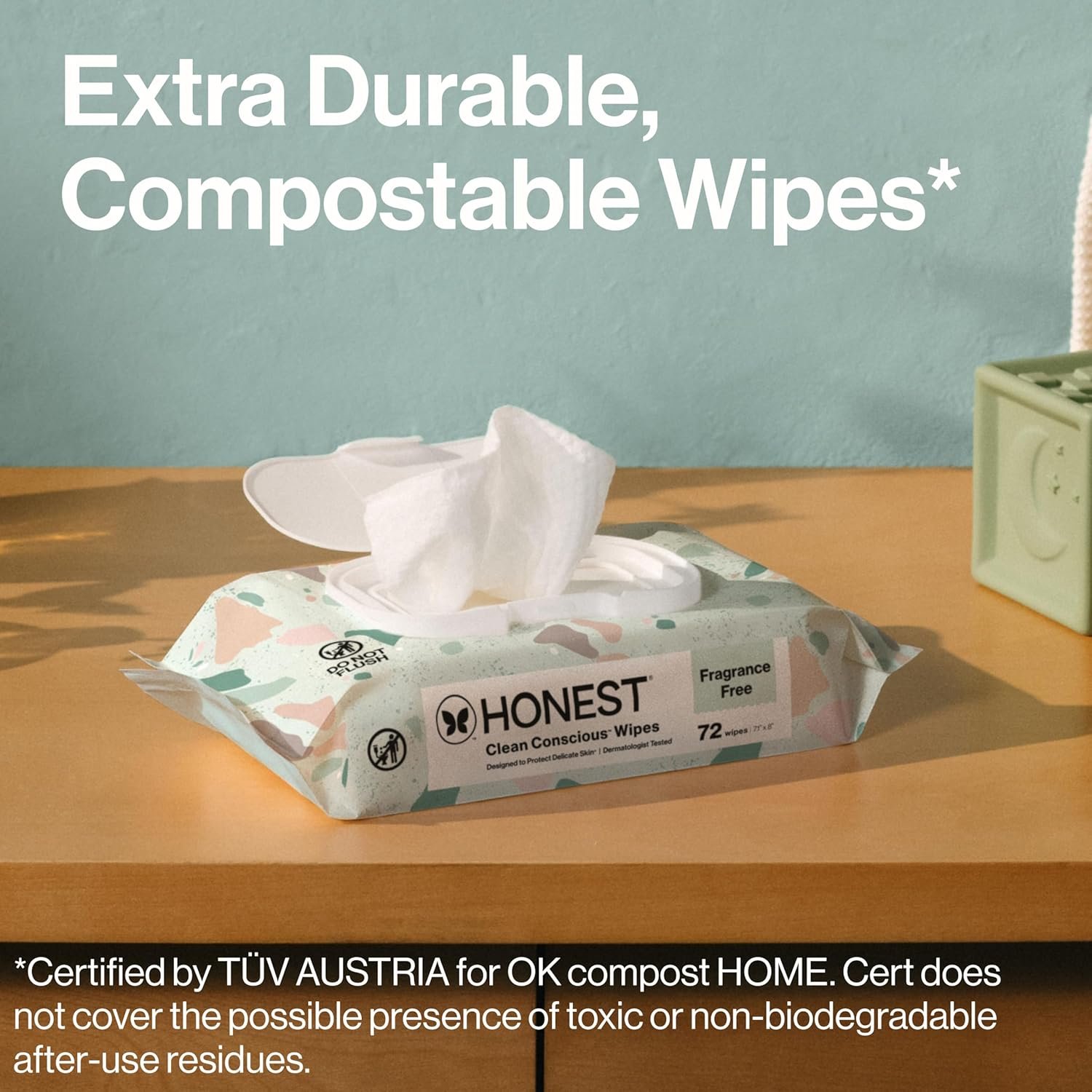 The Honest Company Hypoallergenic Multi-Use Baby Wipes for Sensitive Skin, Geo Mood, 288 Count - Image 4