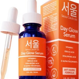 SeoulCeuticals Korean Skin Care Korean- 20% Vitamin C Hyaluronic Acid Serum + CE Ferulic Acid – Potent Anti Aging, Anti Wrinkle Korean Beauty 1oz