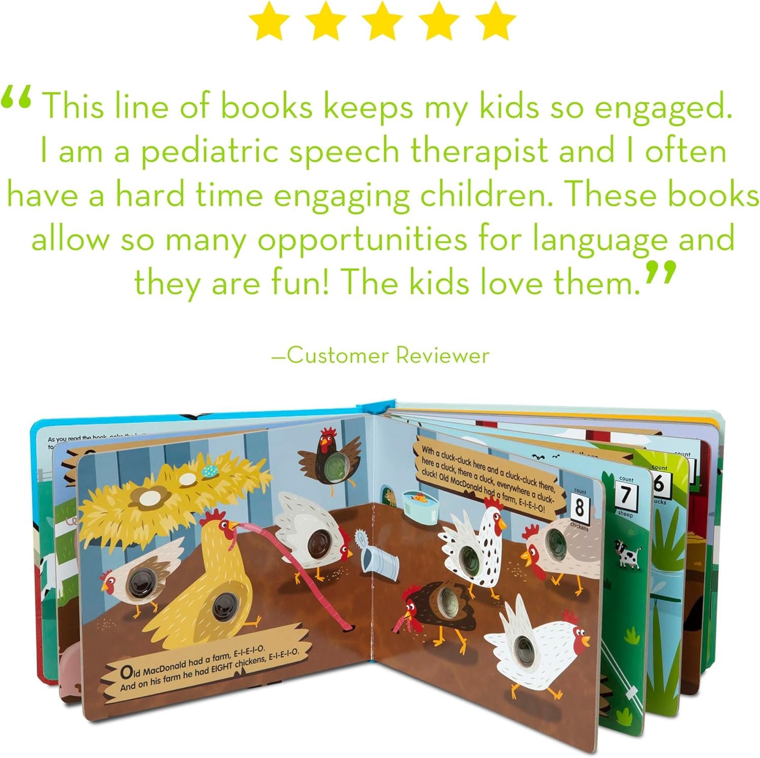 Melissa & Doug Poke-a-Dot! Old MacDonald’s Farm, Interactive Children's Board Book with Buttons to Pop, Educational Sensory Toy for Toddlers & Preschoolers Ages 3+ - FSC Certified - Image 9