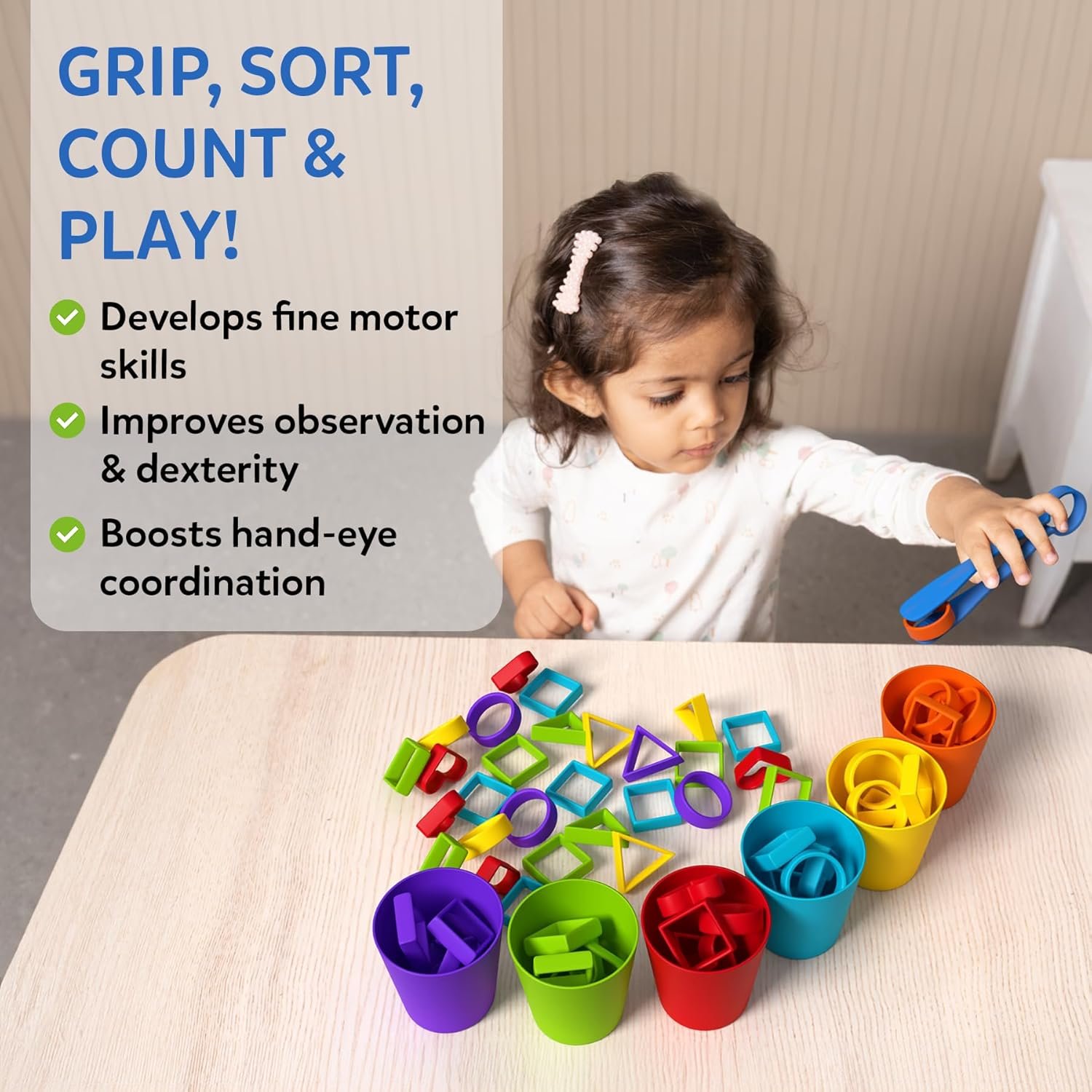Skillmatics Silicone Rainbow Sorting Game - Learning & Educational Toy, Sorting, Counting & Sequencing Skills, Gift for Toddlers & Preschoolers Ages 3, 4, 5, 6 - Image 2
