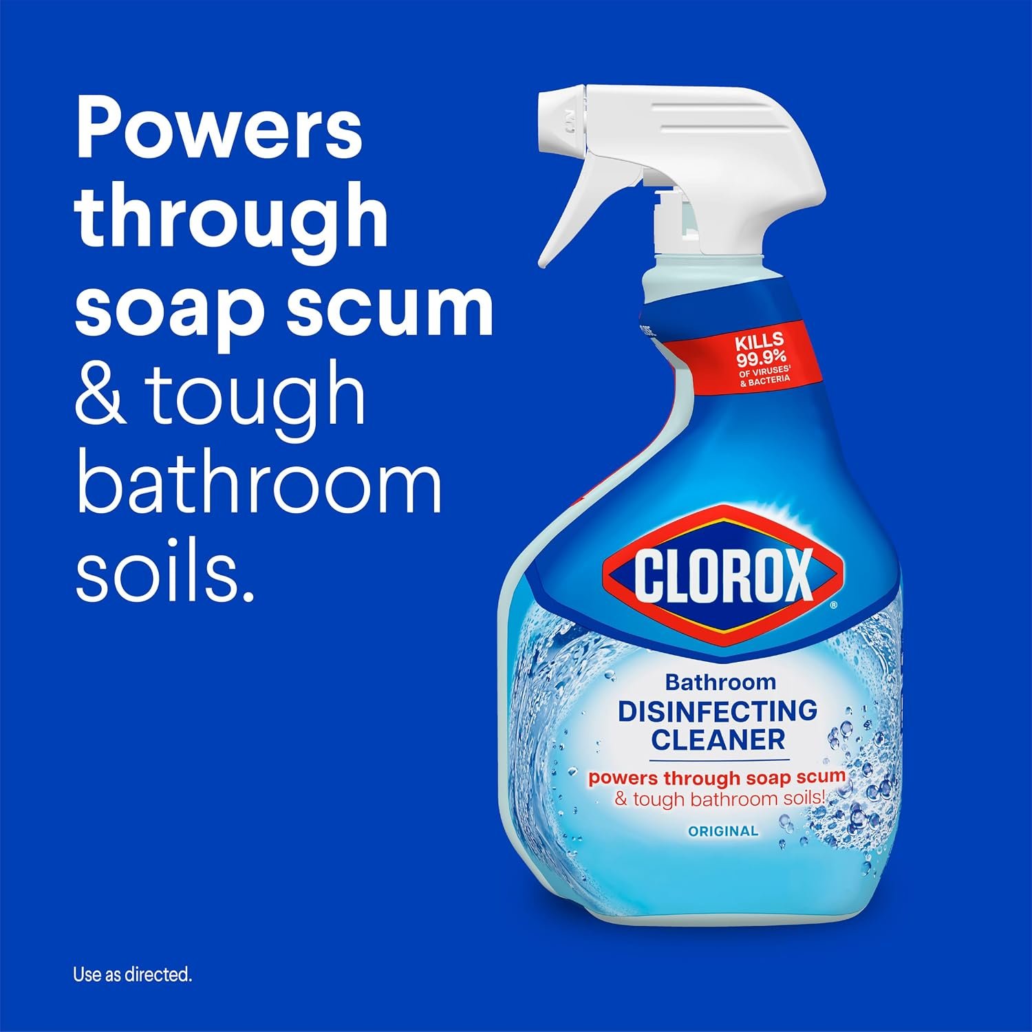 Clorox Disinfecting All-Purpose Cleaner 32 Oz and Bathroom Cleaner, Household Essentials, 30 Oz, Pack of 3 - Image 4